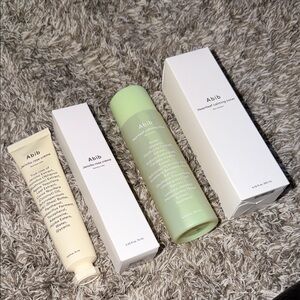 Abib Korean skincare toner and crème